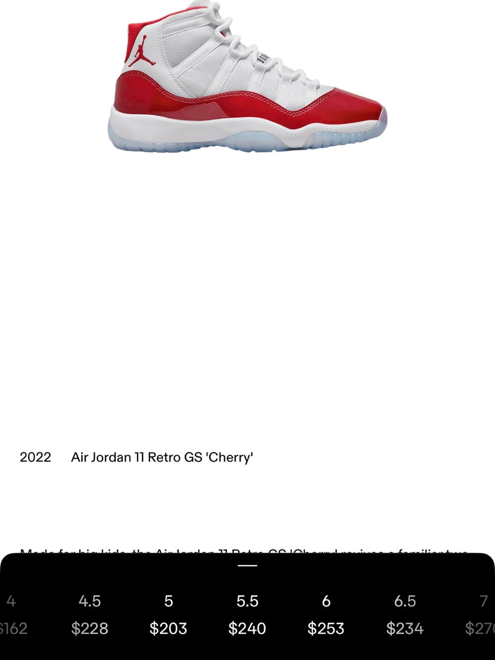 Air Jordan 11 Retro Cherry/White - Picture 4 of 4